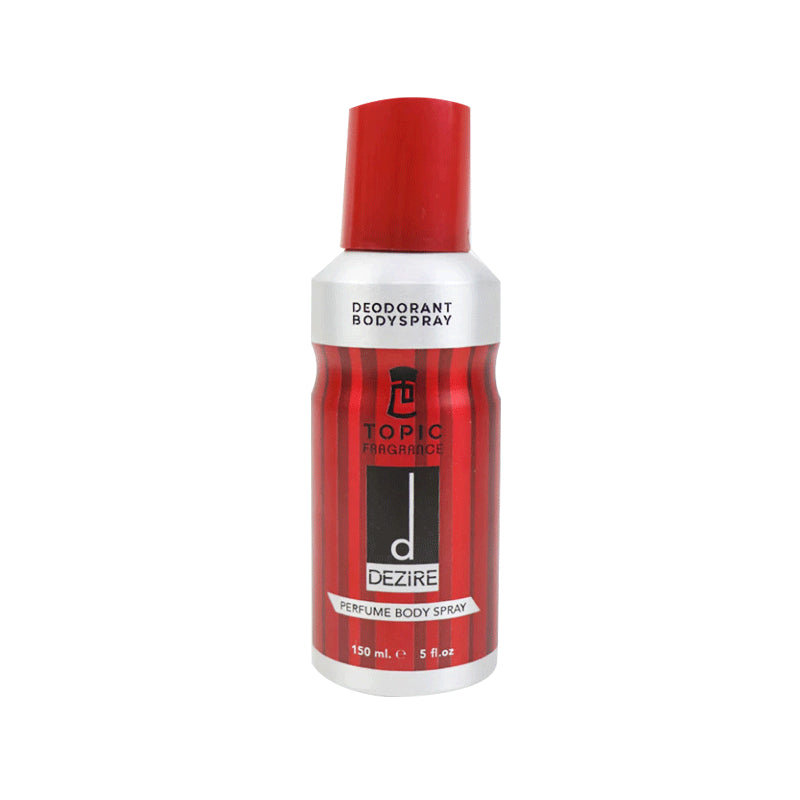 Topic Fragrance Dezire Perfume Body Spray 150ml Long-Lasting Alluring Scent