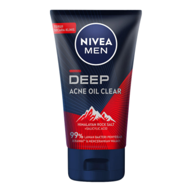 Nivea Men Deep Acne Oil Clear Face Wash 100ml