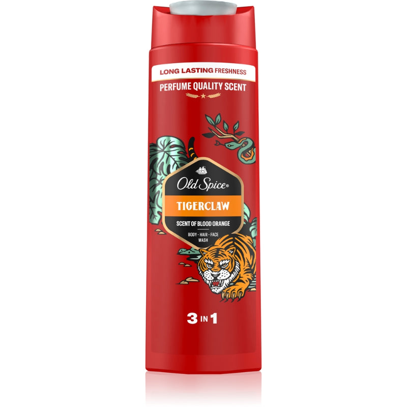 Old Spice TigerClaw 3-In-1 Hair / Body / Face Wash 400ml