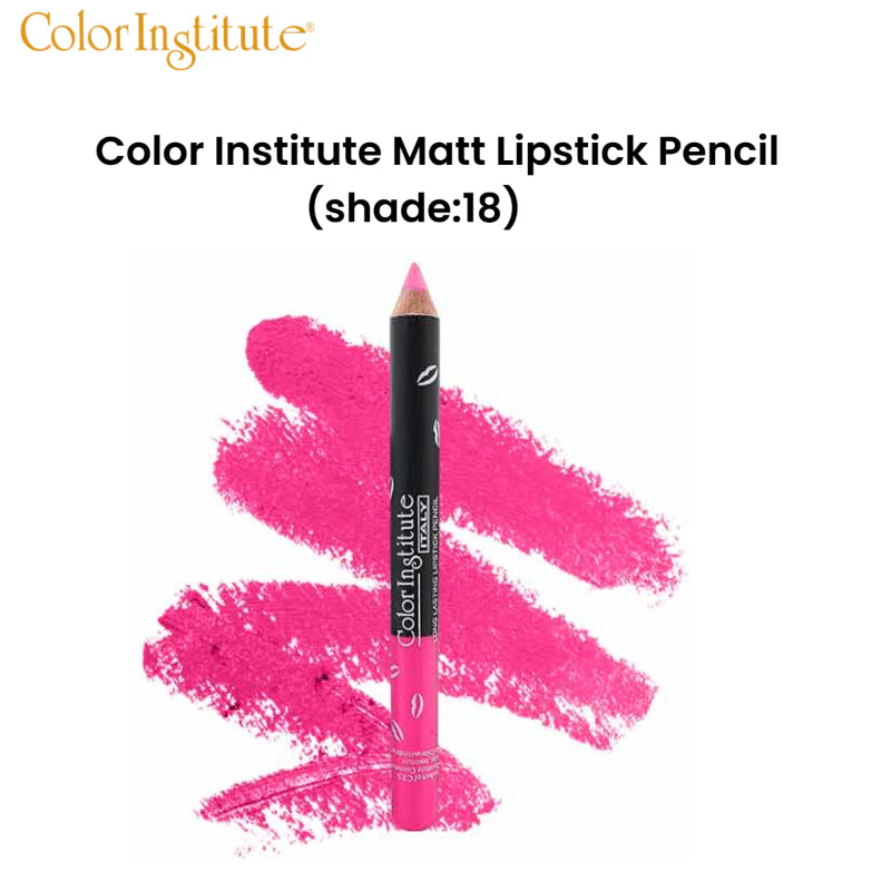 Color Institute Matt Lipstick Pencil (Shade:18)