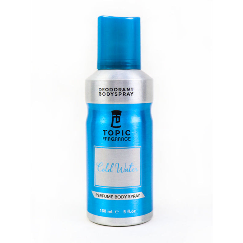 Topic Cold Water Femme Perfume Body Spray 150ml Refreshing Long-Lasting Fragrance for Women