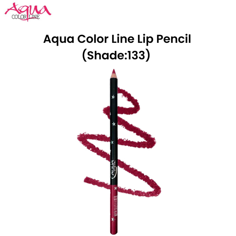 Aqua Color Line Lip Pencil (Shade:133)