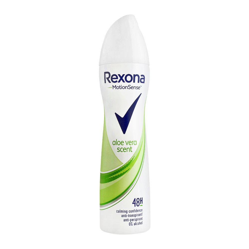 Rexona 48H Motion Sense Aloe Vera Scent Body Spray for Women, 0% Alcohol 200ml