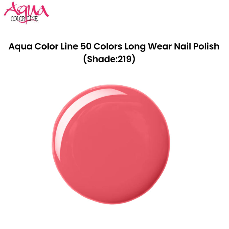 Aqua Color Line 50 Colors Long Wear Nail Polish (Shade:219)