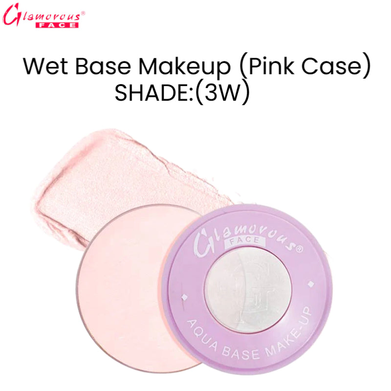 Glamorous Face Wet Base Makeup (Pink Case) (Shade:3W)