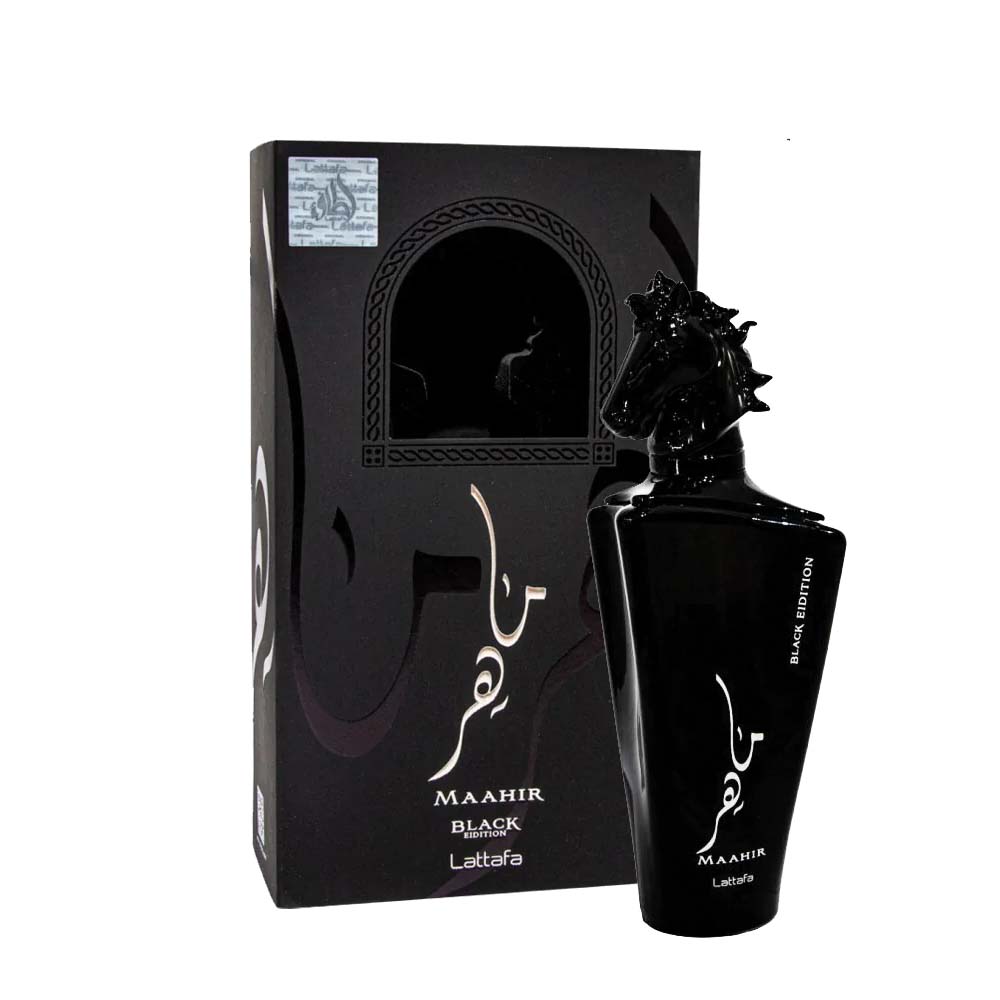 Lattafa Maahir Black Edition Perfume EDP 100ml Long Lasting Arabic Fragrance for Men