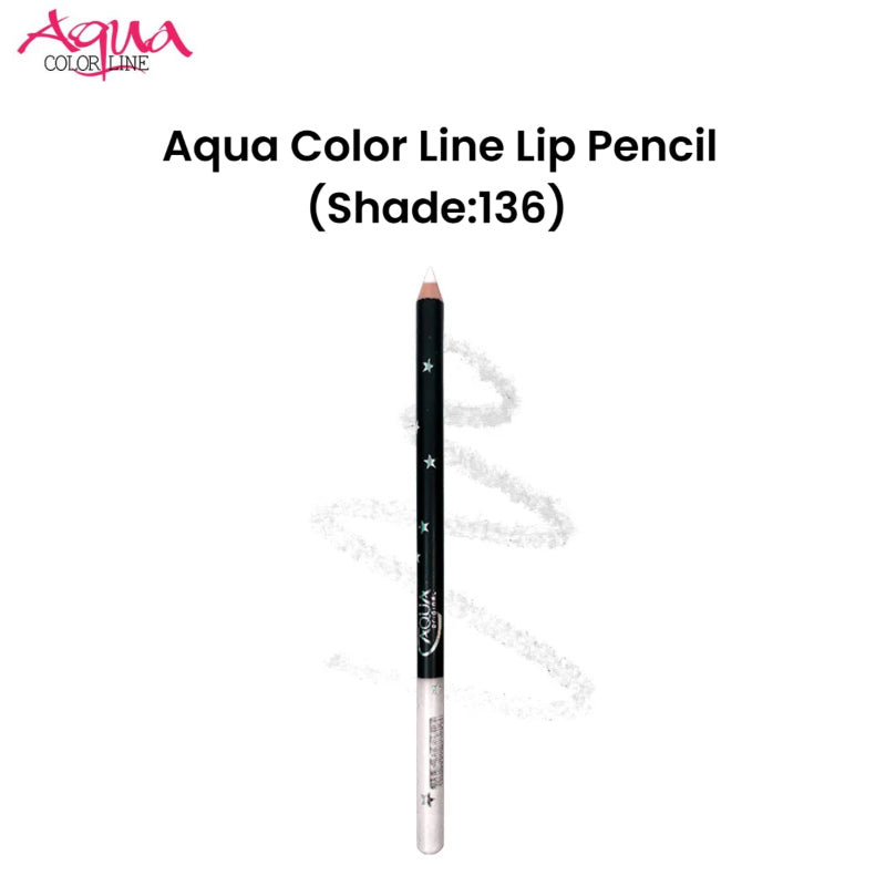 Aqua Color Line Lip Pencil (Shade:136)