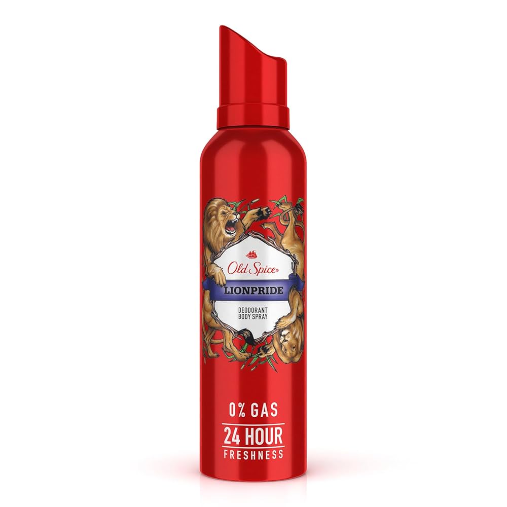 Old Spice Lionpride 0% Gas Deodorant Body Spray 140ml for Men