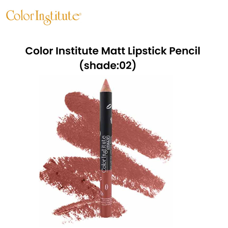 Color Institute Matt Lipstick Pencil (shade:02)