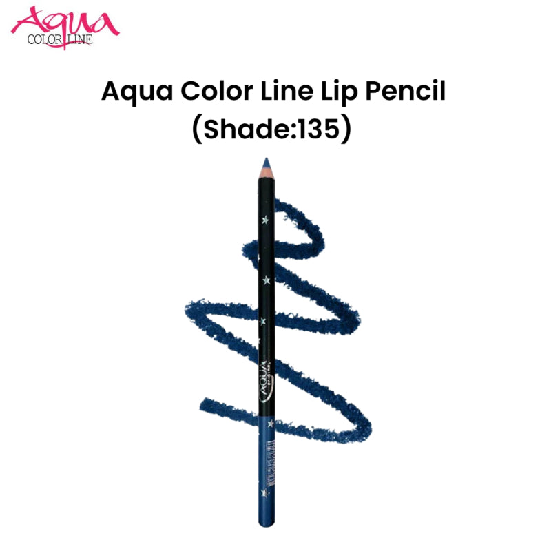 Aqua Color Line Lip Pencil (Shade:135)