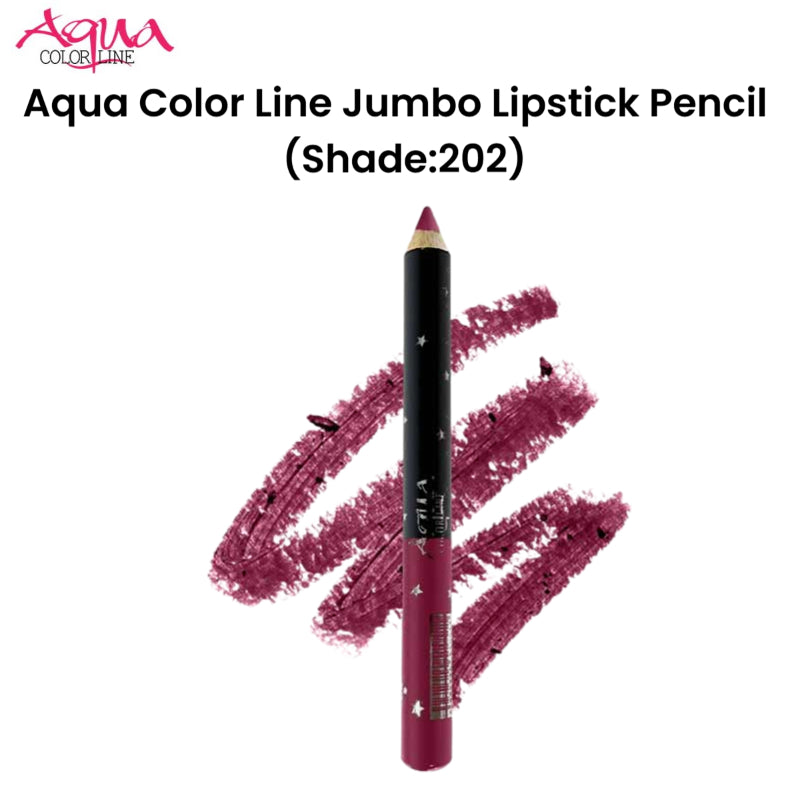 Aqua Color Line Jumbo Lipstick Pencil (Shade:202)