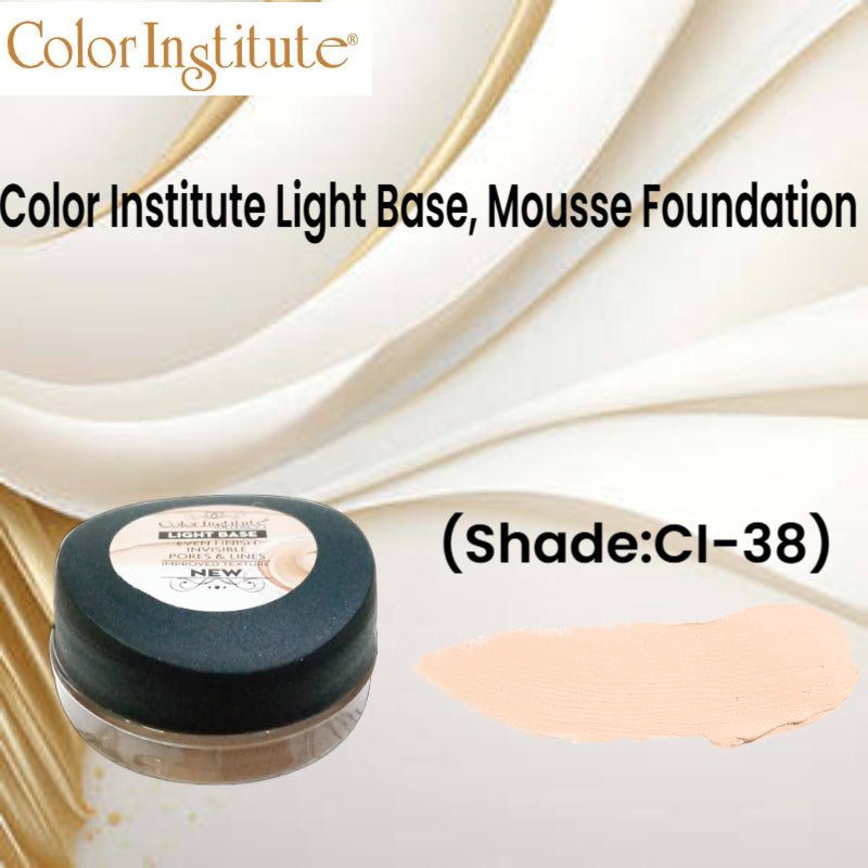 Color Institute Light Base, Mousse Foundation (Shade:CI-38)