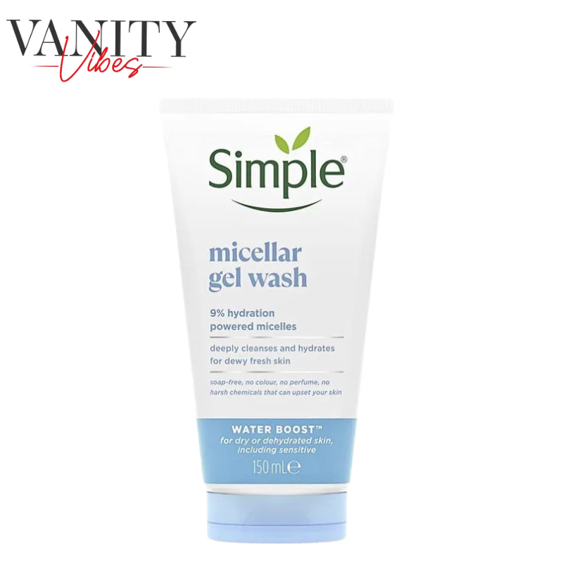 Simple Water Boost Micellar Facial Gel Wash 150ml