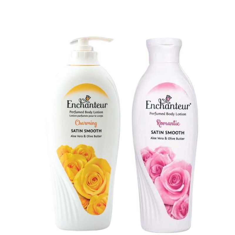 Enchanteur Charming Perfumed Body Lotion 500ml + Enchanteur Romantic Perfumed Body Lotion 250ml (Pack of 2)