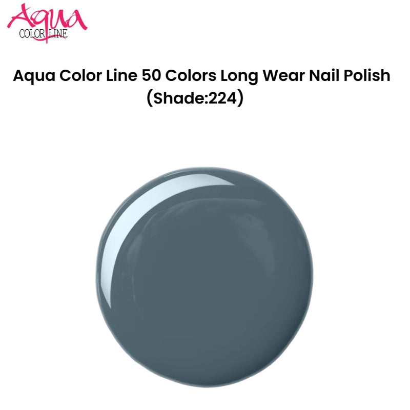 Aqua Color Line 50 Colors Long Wear Nail Polish (Shade:224)