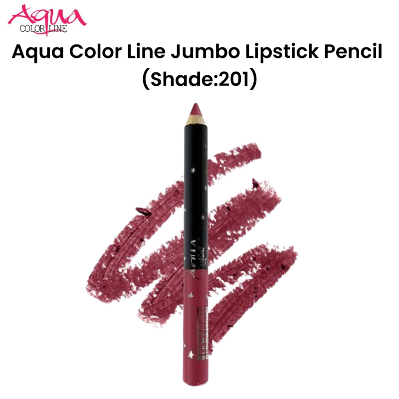 Aqua Color Line Jumbo Lipstick Pencil (Shade:201)