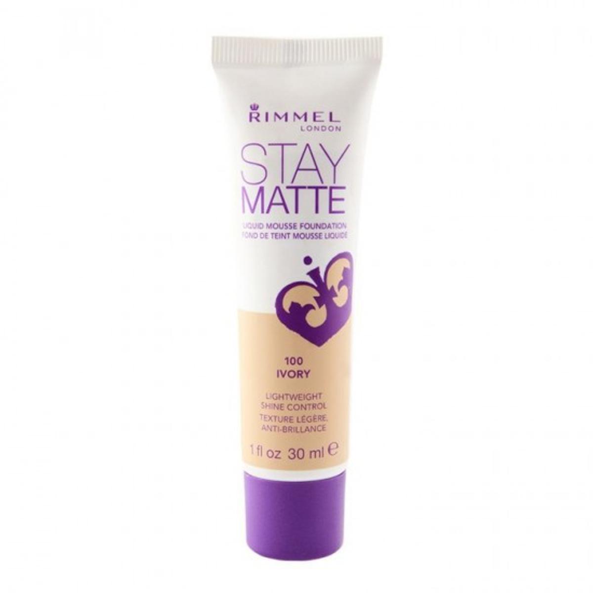 Rimmel Stay Matte Liquid Mousse Foundation - 100 Ivory