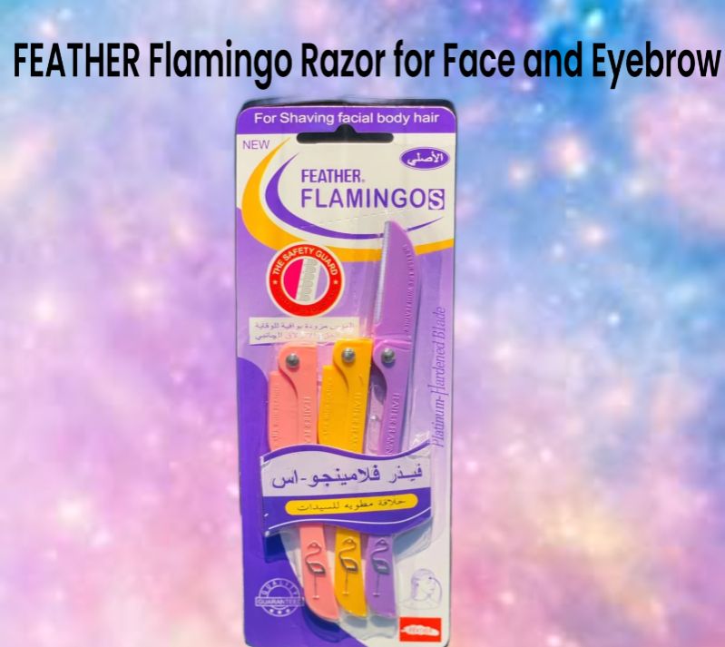 FEATHER FLAMINGO RAZOR FOR FACE AND EYEBROW