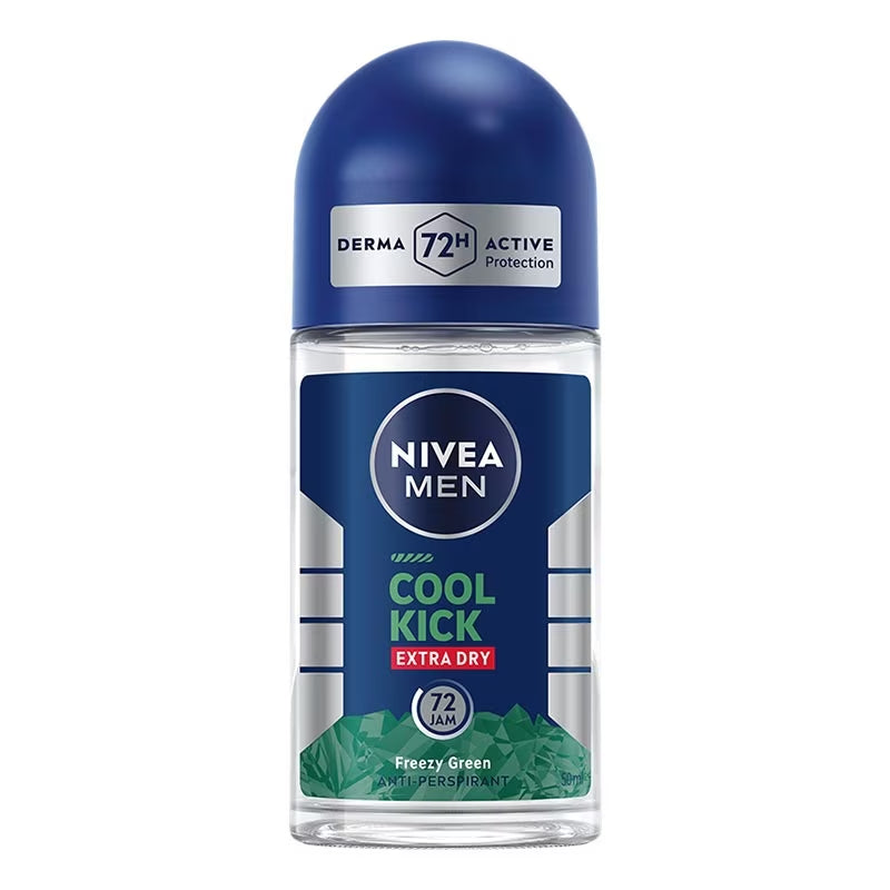 Nivea Men Cool Kick Extra Dry Freezy Green Deodorant Roll on 50ml