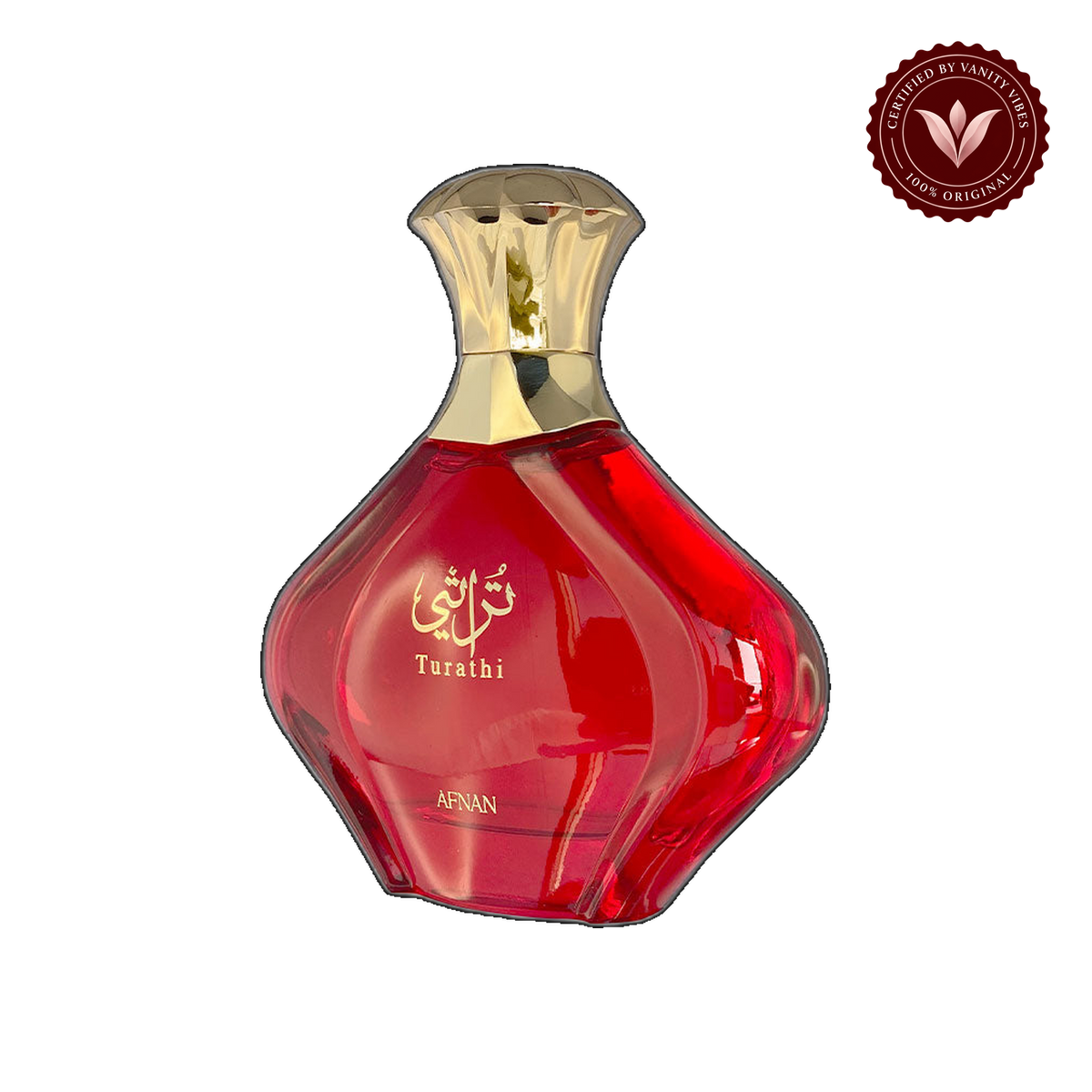 Afnan Turathi Red Femme Eau de Parfum for Women 90ml — alternate product view, transparent background