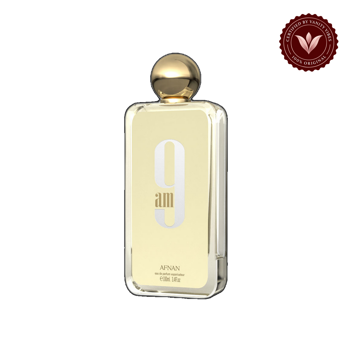 Afnan 9am EDP Perfume 100ml — alternate product view, transparent background