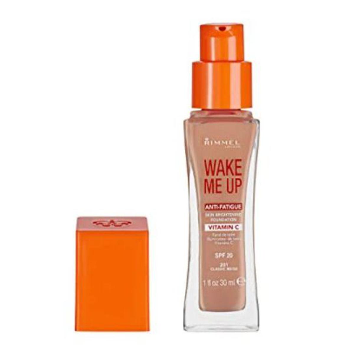 RIMMEL WAKE ME UP ANTI FATIGUE FOUNDATION SPF 15 201 CLASSIC BEIGE 30ML