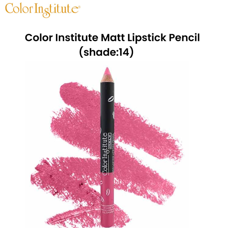 Color Institute Matt Lipstick Pencil (Shade:14)