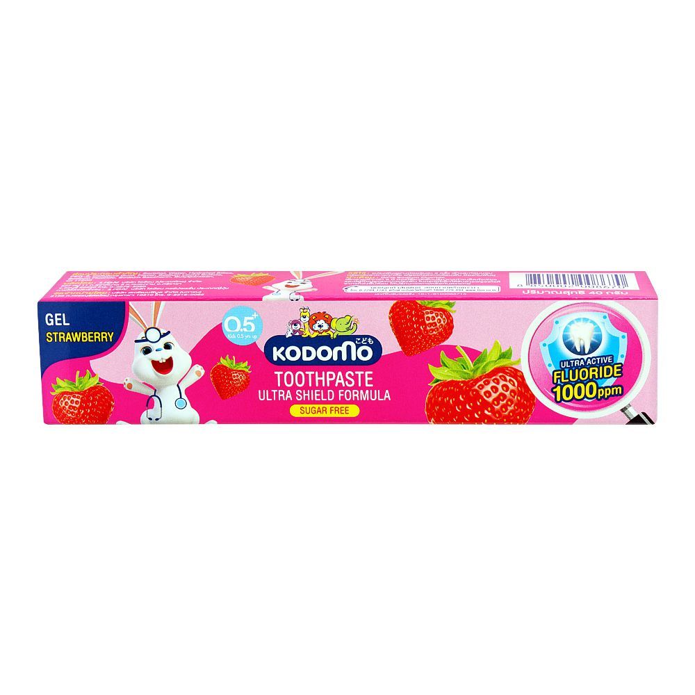 Kodomo Strawberry 0.5 Yrs Gel Toothpaste Lion 40g