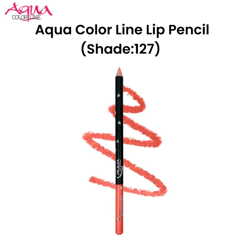 Aqua Color Line Lip Pencil (Shade:127)