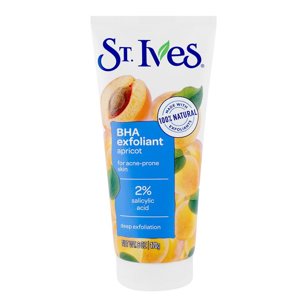 St.Ives BHA Exfoliant Apricot 2% Salicylic Acid Scrub For Acne Prone Skin 170g