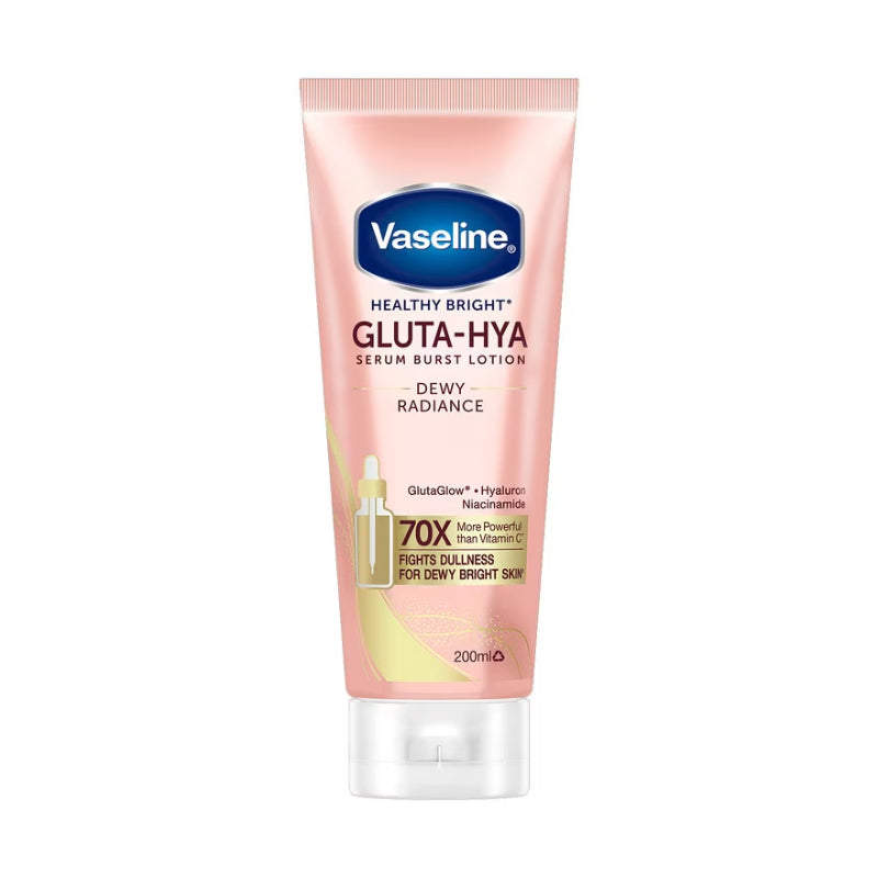 Vaseline Healthy Bright Gluta-Hya Dewy Radiance Lotion 200ml | Serum Burst for Bright Skin