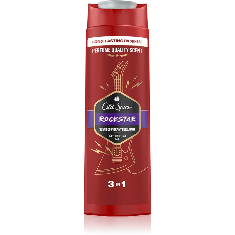 Old Spice Rockstar 3-In-1 Hair / Body / Face Wash 400ml