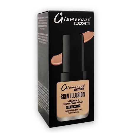 Glamorous Face Skin Illusion Vitamin C Liquid Foundation 25ml (SHADE:140)