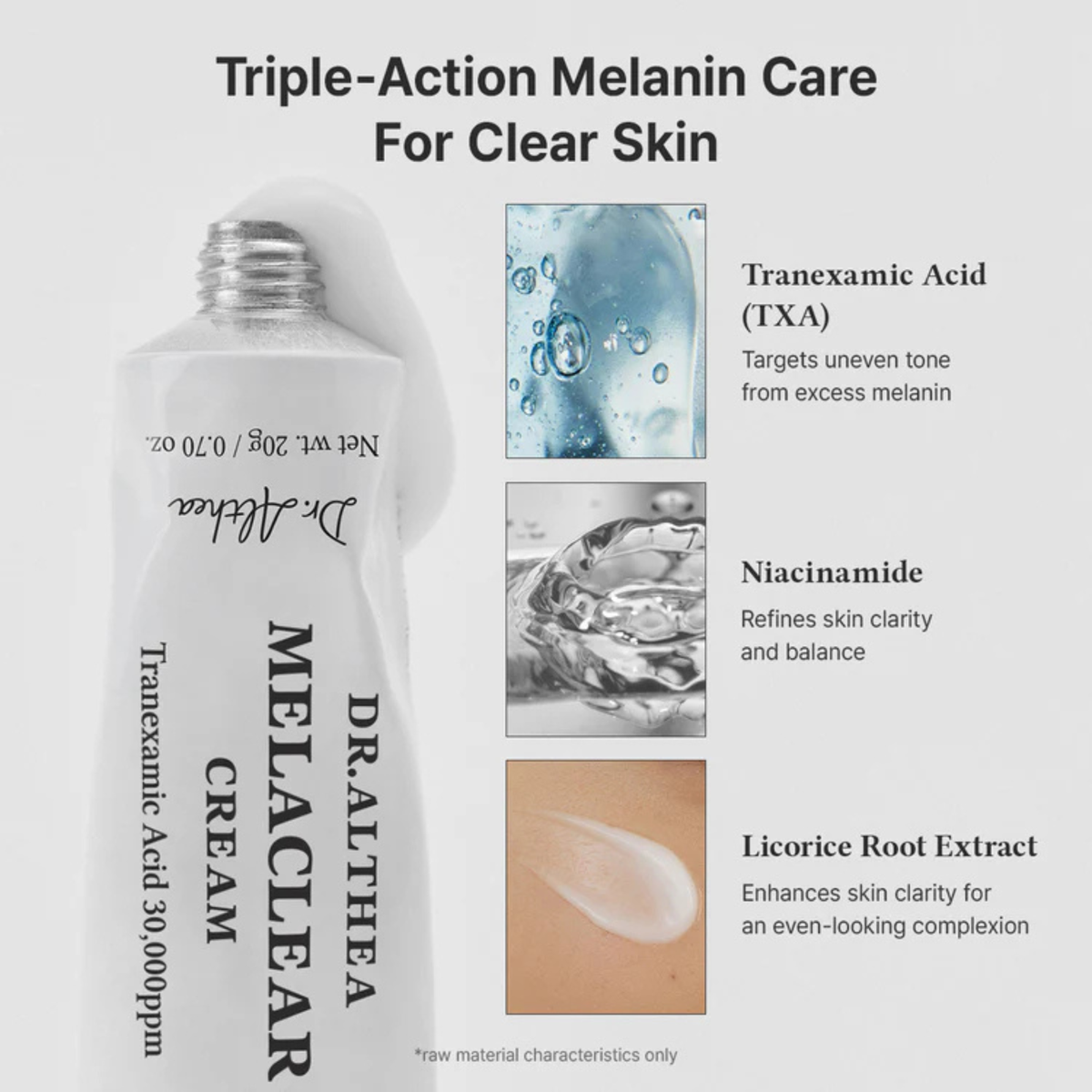 Dr. Althea Melaclear Cream with Tranexamic Acid & Niacinamide 20g product detail image