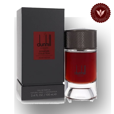 Dunhill Signature Agar Wood 100ml Eau de Parfum with box, Vanity Vibes badge