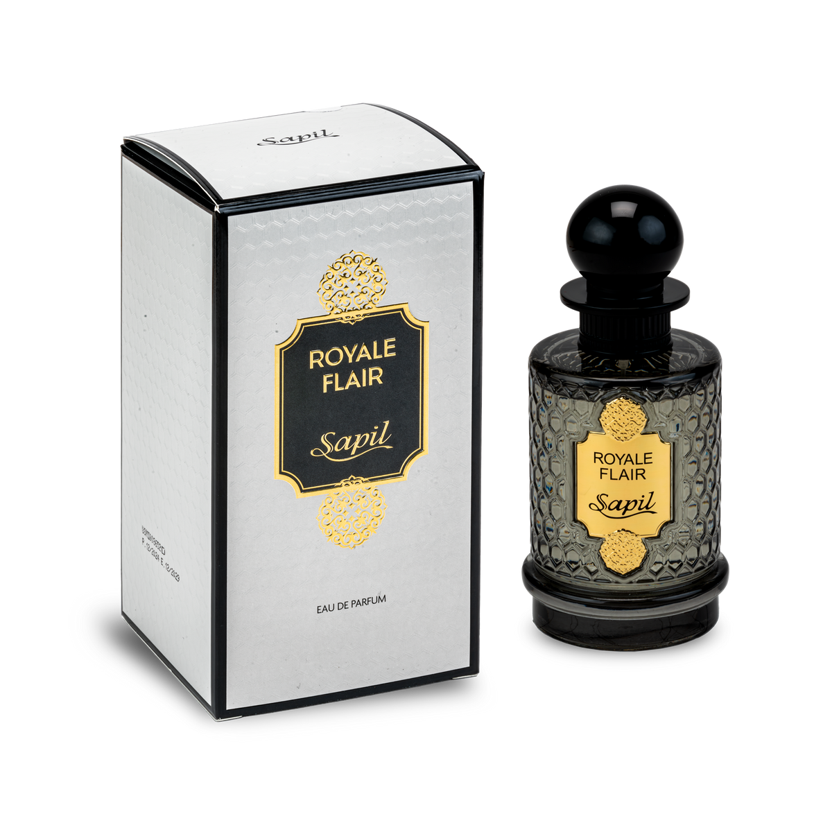 Sapil Royale Flair Eau de Parfum for Men & Women 100ml - Long Lasting Luxury Floral Woody Fragrance Perfume with Elegant Unis