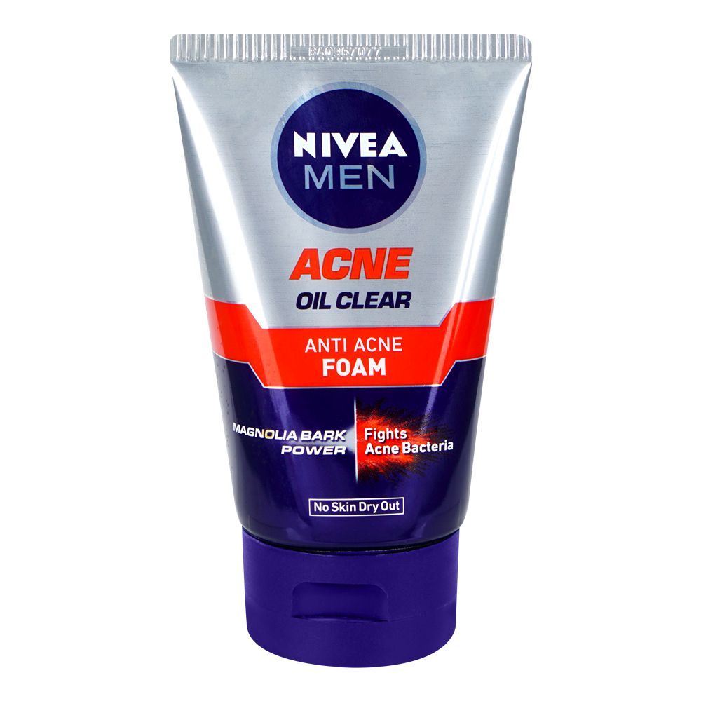 Nivea Men Acne Oil Clear Anti Acne Foam Face Wash 100g