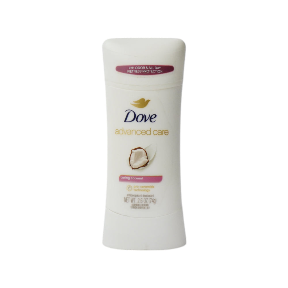Dove Advanced Care Caring Coconut Antiperspirant Deodorant Stick 74g