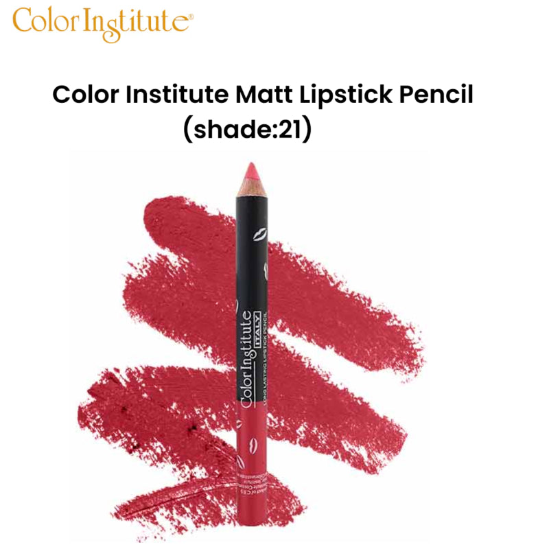 Color Institute Matt Lipstick Pencil (Shade:21)