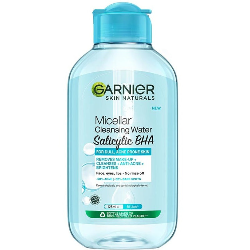 Garnier Salicylic + BHA Micellar Cleansing Water for Acne Prone Skin 125ml