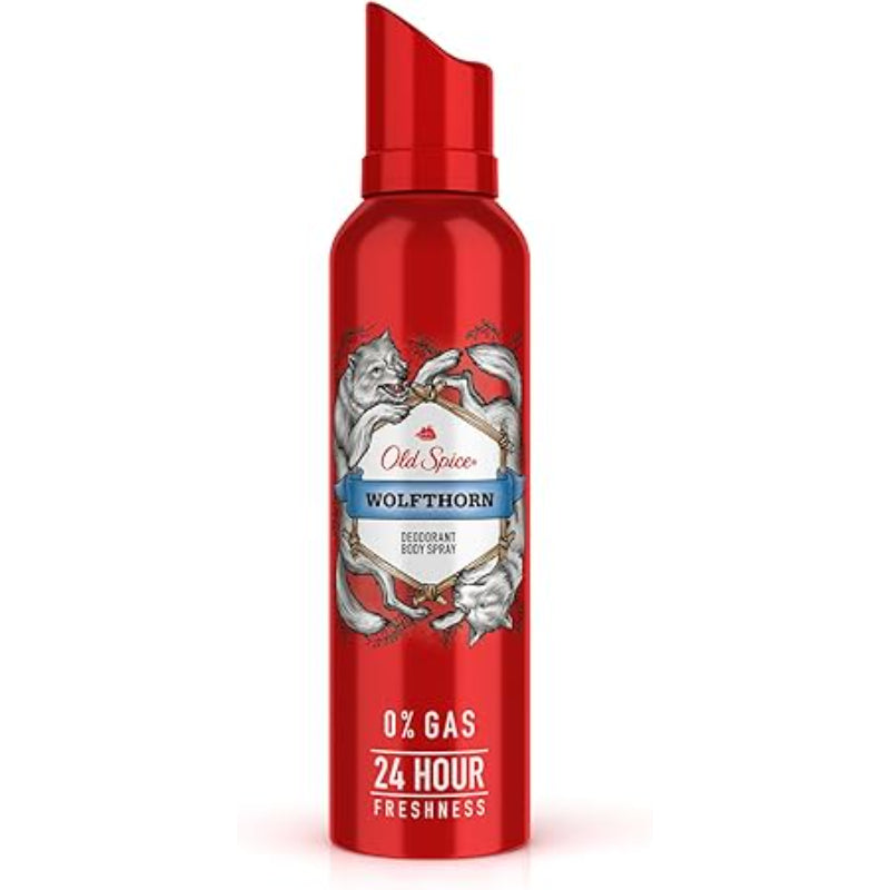 Old Spice Wolfthorn 0% Gas Deodorant Body Spray 140ml for Men