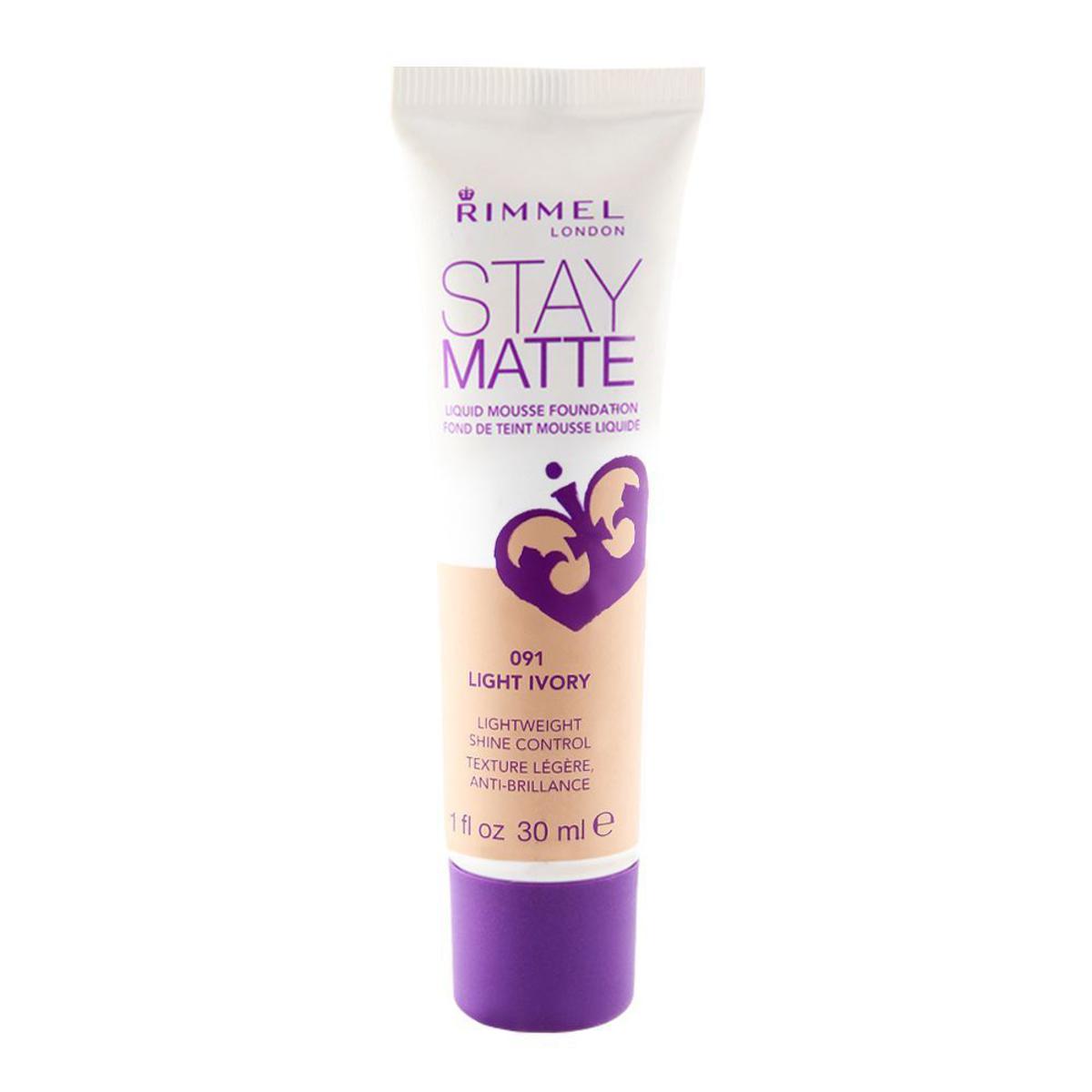 Rimmel London Stay Matte Foundation, 091 Light Ivory