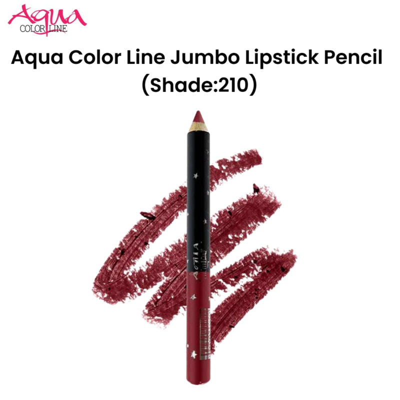 Aqua Color Line Jumbo Lipstick Pencil (Shade:210)