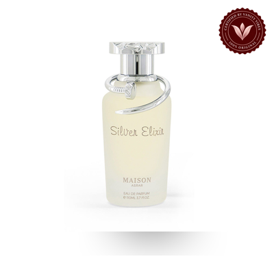 Maison Asrar Silver Elixir Eau de Parfum 100ml bottle