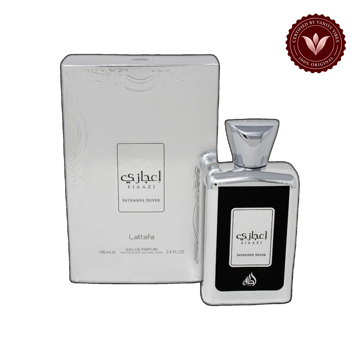 Lattafa Ejaazi Intensive Silver for Men Eau de Parfum Spray 100ml — alternate product view — Vanity Vibes