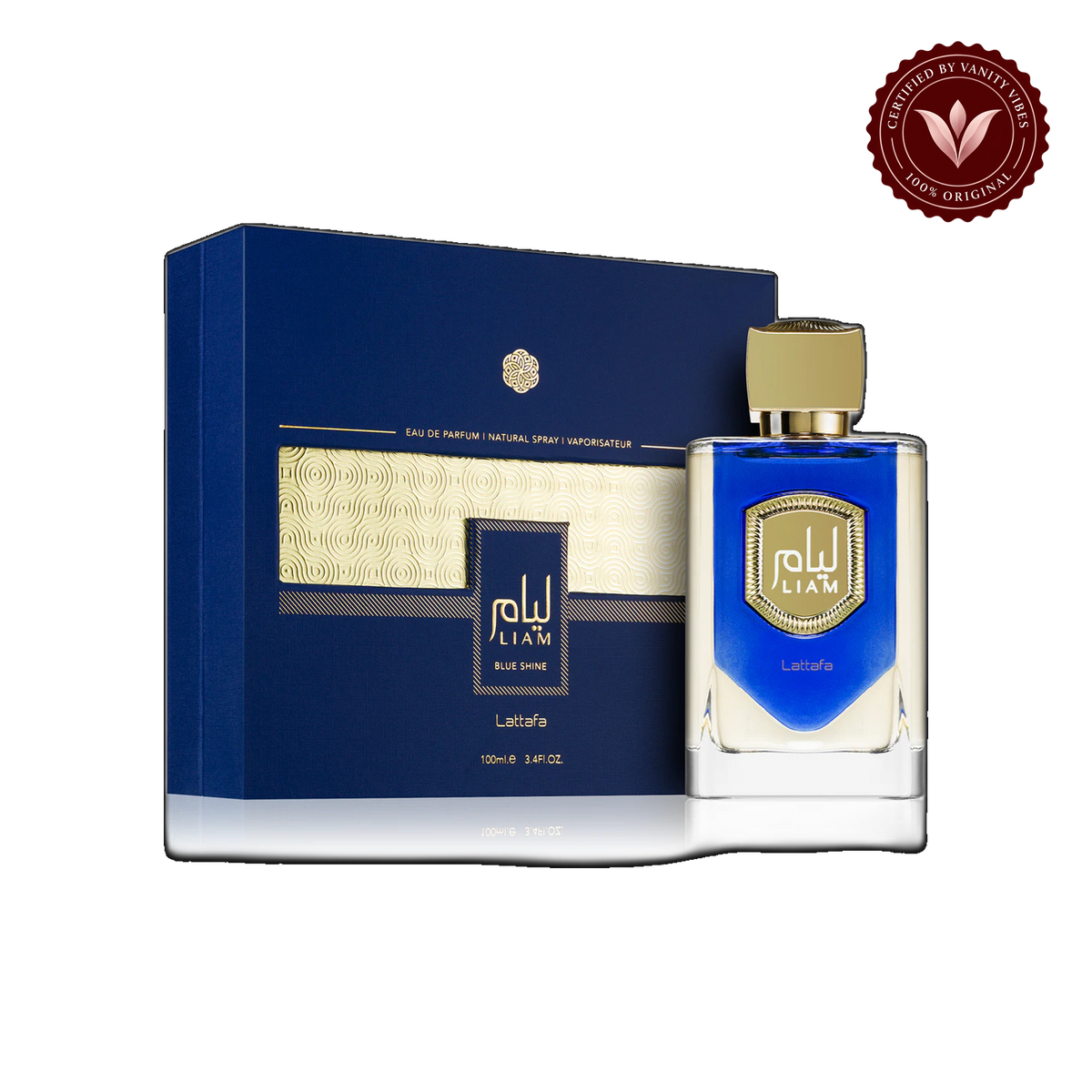Lattafa Liam Blue Shine Perfume EDP 100ml Long Lasting Arabic Fragrance - Unisex — alternate product view — Vanity Vibes
