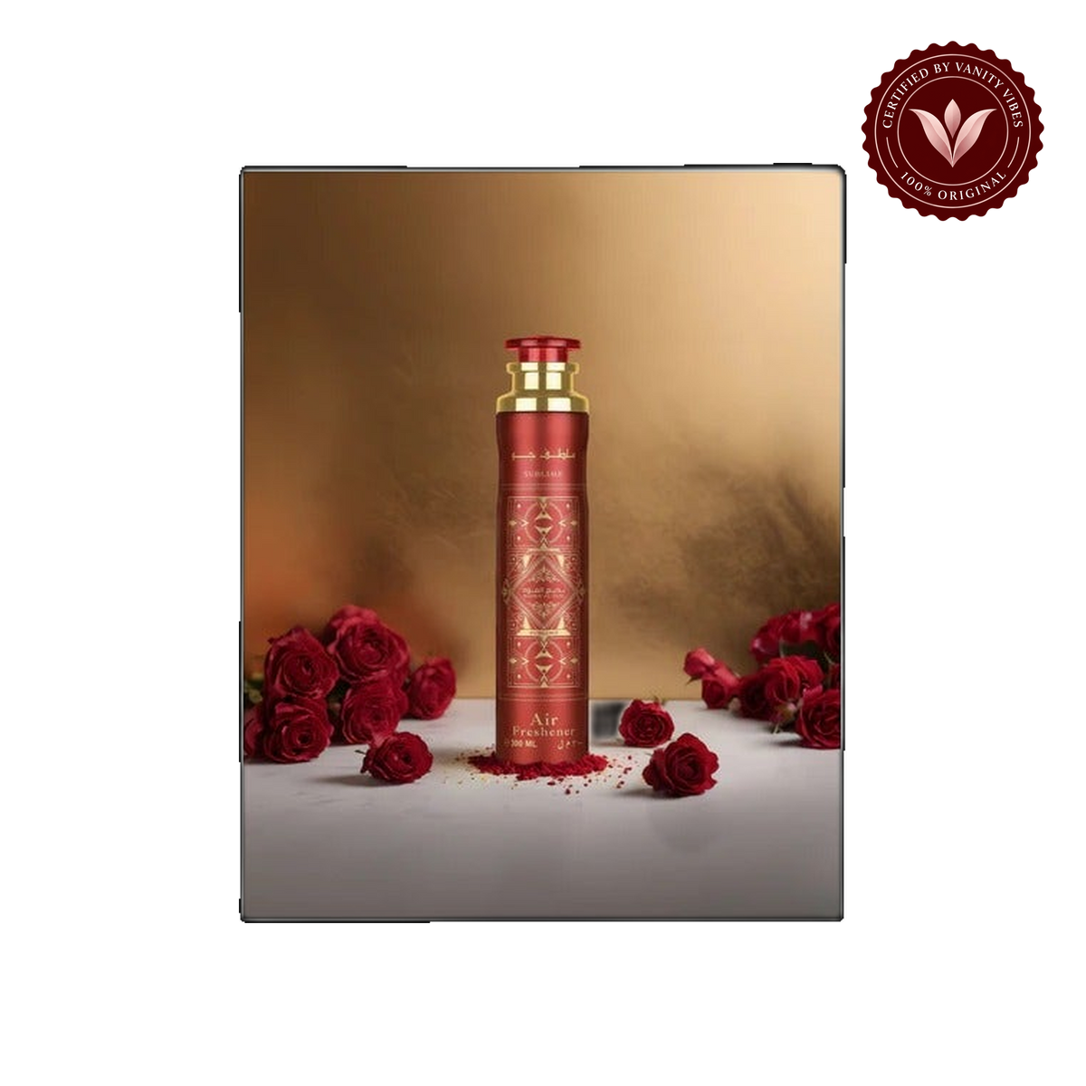 Lattafa Badee Al Oud Sublime Air Freshener 300ml - Long Lasting Luxury Oud Fruity Floral Room Spray for Home & Office — alternate product view — Vanity Vibes