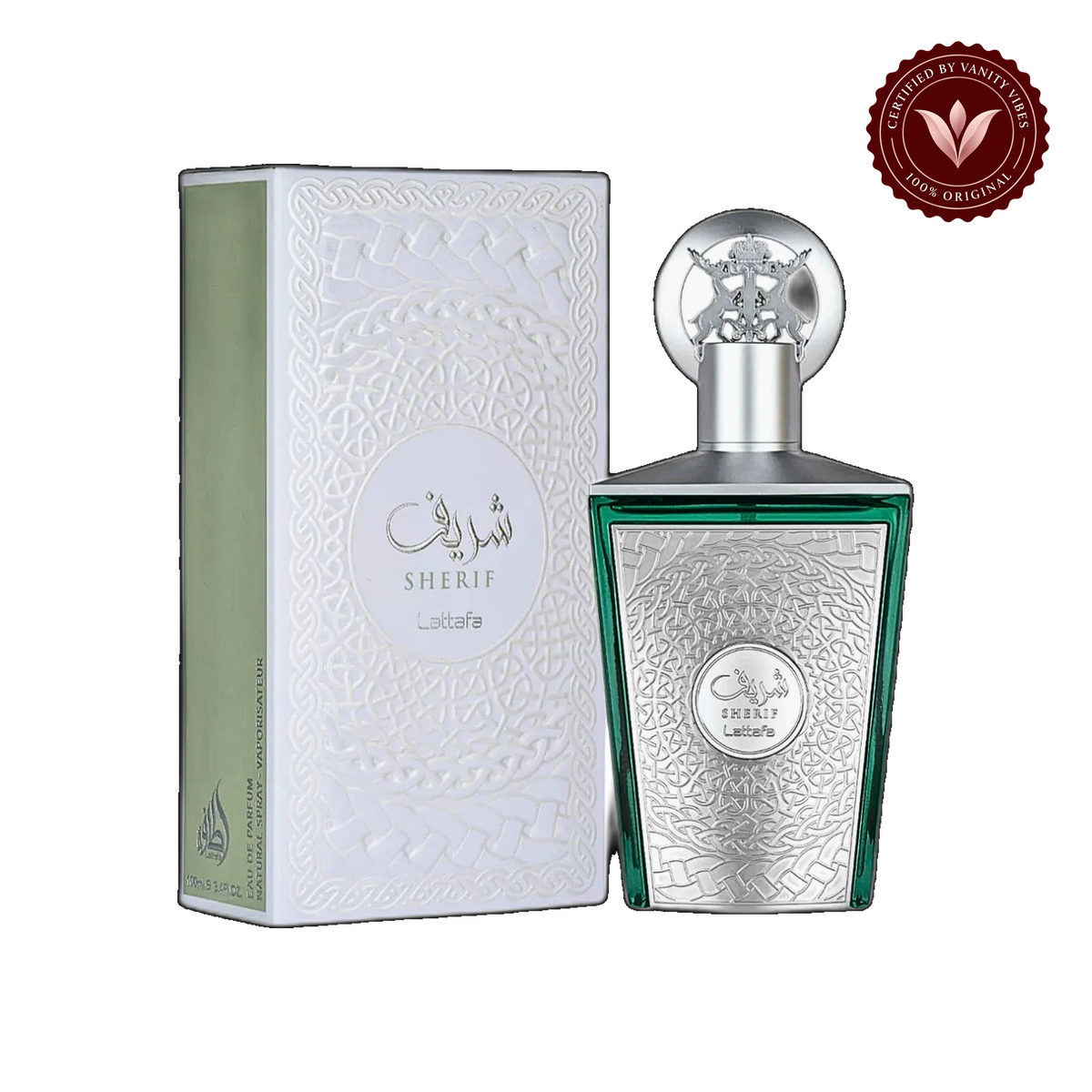 Lattafa Sherif Eau de Parfum 100ml - Long Lasting Oriental Woody Unisex Fragrance for Men & Women — alternate product view — Vanity Vibes