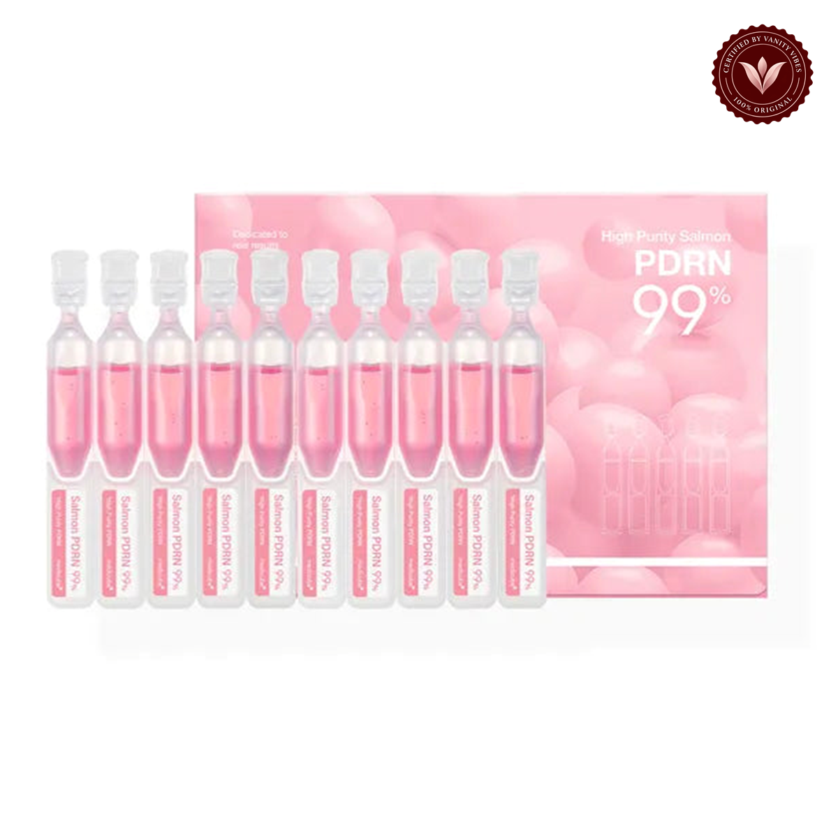 Medicube PDRN Pink One Day Serum 10 Piece Set alternate product photo with Vanity Vibes seal