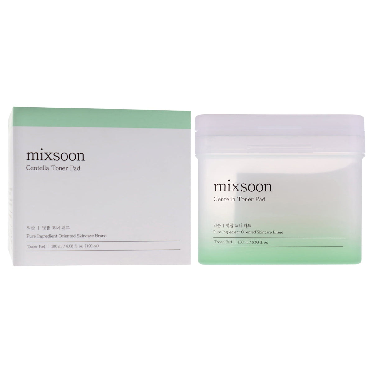 Mixsoon Centella Toner Pad 120 Pads | K-Beauty Facial Pads Pakistan product and packaging on clean white background